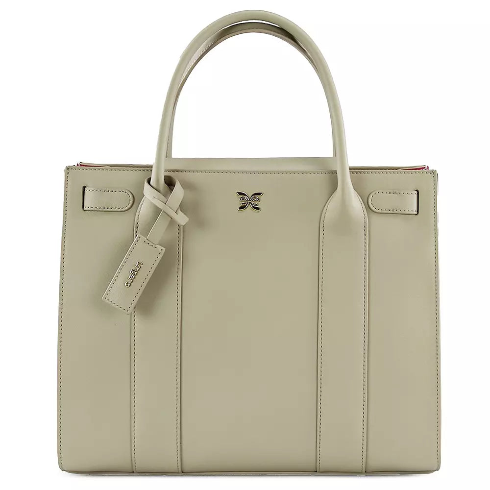 Ungaro Beige Leather Di Calfskin Crossbody Bag - DEA STILOSA MILANO