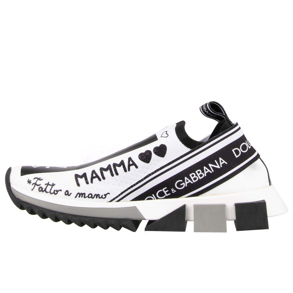 Dolce & Gabbana White Polyester Sneaker - DEA STILOSA MILANO
