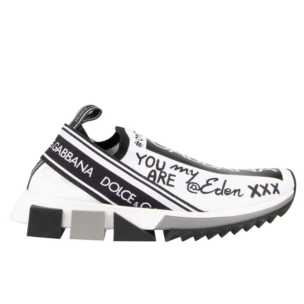 Dolce & Gabbana White Polyester Sneaker - DEA STILOSA MILANO