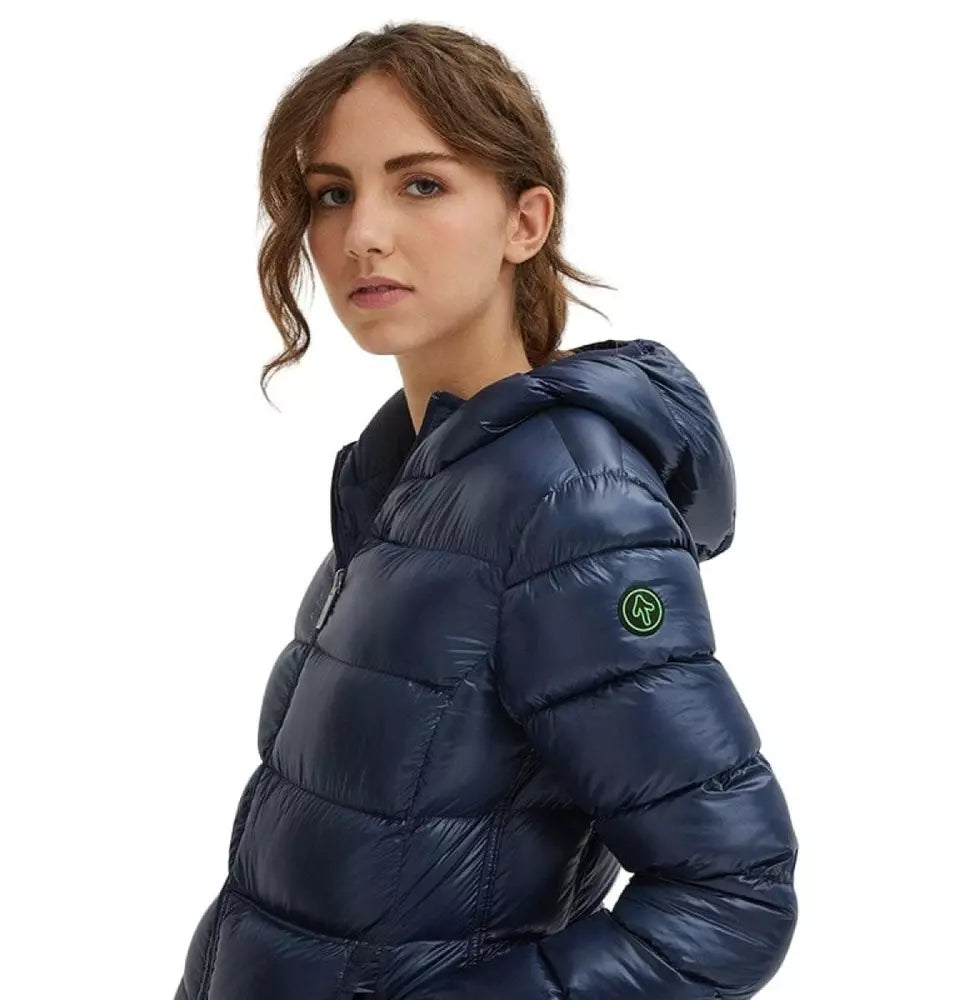 Centogrammi Blue Nylon Jackets & Coat - DEA STILOSA MILANO