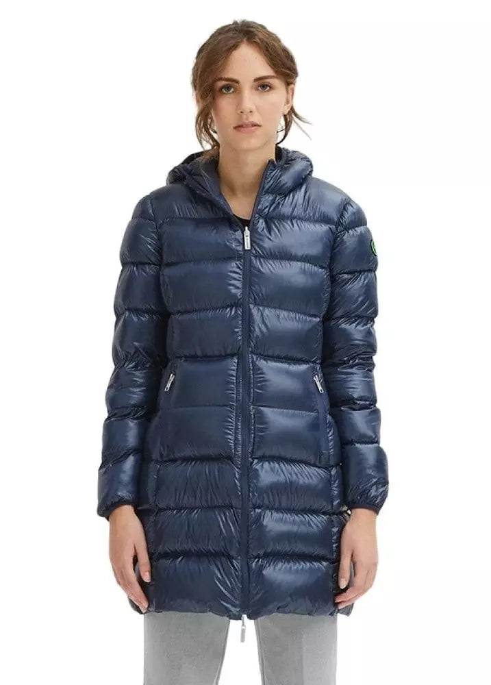 Centogrammi Blue Nylon Jackets & Coat - DEA STILOSA MILANO