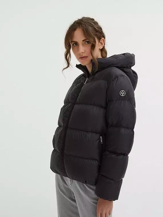 Centogrammi Black Nylon Jackets & Coat - DEA STILOSA MILANO