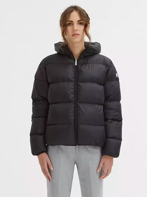 Centogrammi Black Nylon Jackets & Coat - DEA STILOSA MILANO