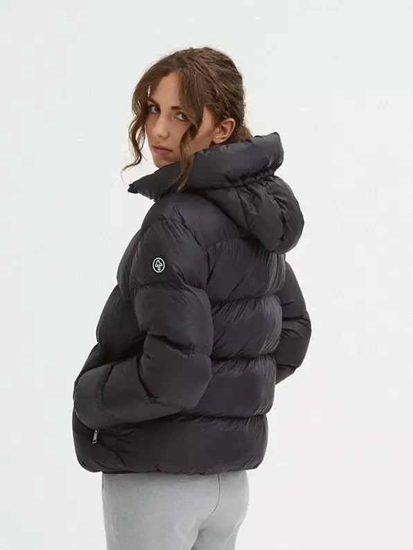 Centogrammi Black Nylon Jackets & Coat - DEA STILOSA MILANO