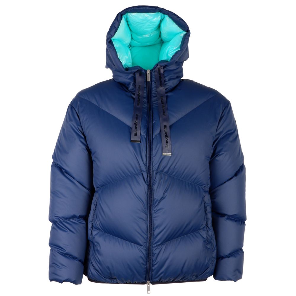 Centogrammi Blue Nylon Jackets & Coat - DEA STILOSA MILANO