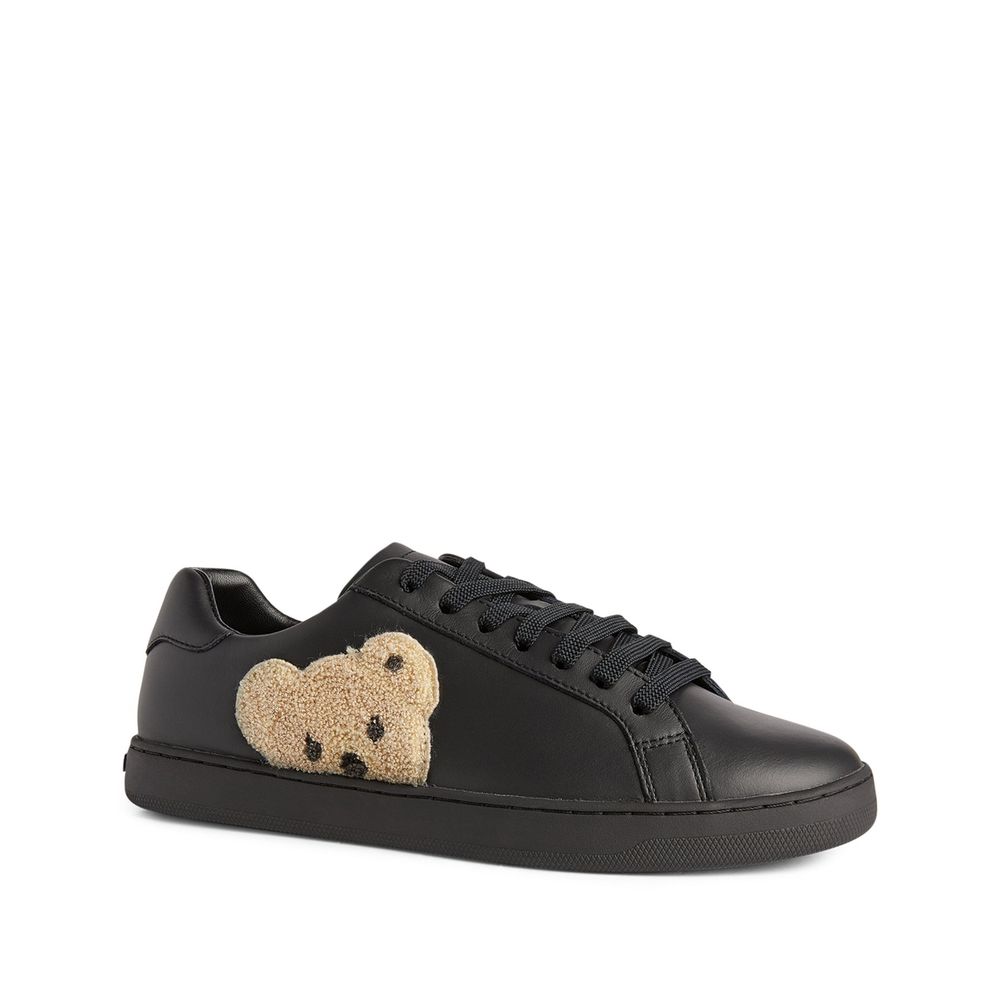 Palm Angels Black Leather Sneaker - DEA STILOSA MILANO