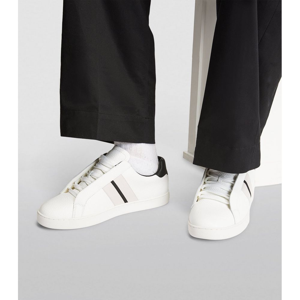 Palm Angels White Leather Sneaker - DEA STILOSA MILANO