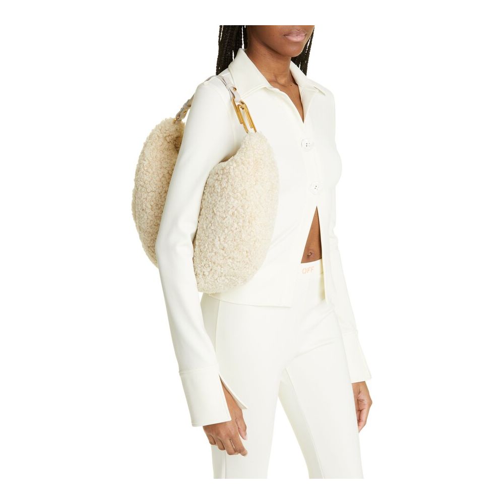 Off-White White Shearling Handbag - DEA STILOSA MILANO