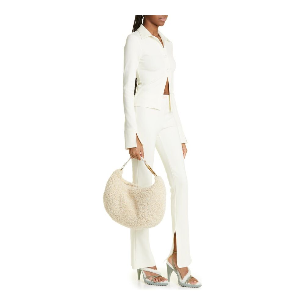 Off-White White Shearling Handbag - DEA STILOSA MILANO