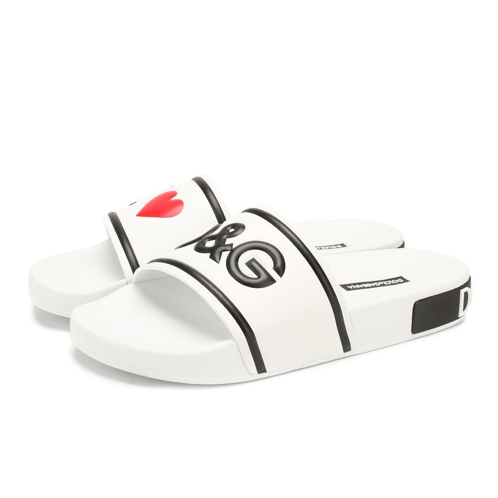 Dolce & Gabbana White Cotton Sandal - DEA STILOSA MILANO