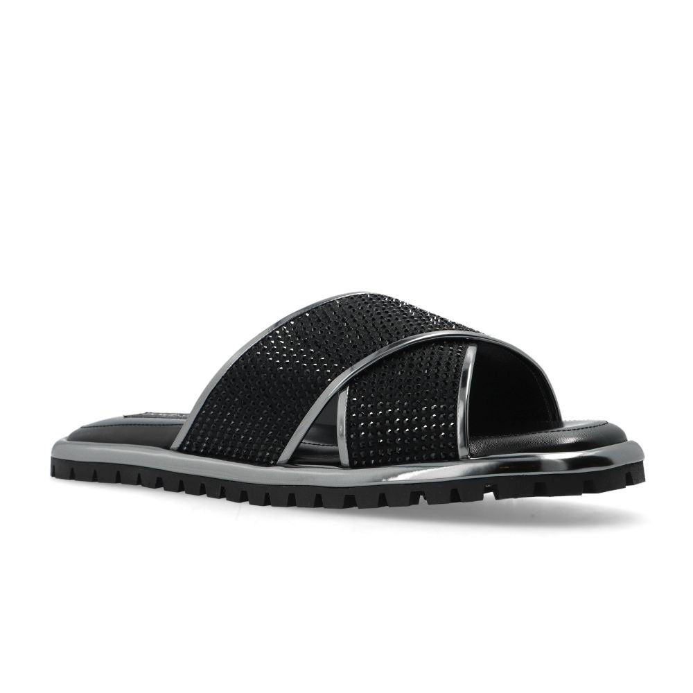 Dolce & Gabbana Black Leather Di Capra Sandal - DEA STILOSA MILANO