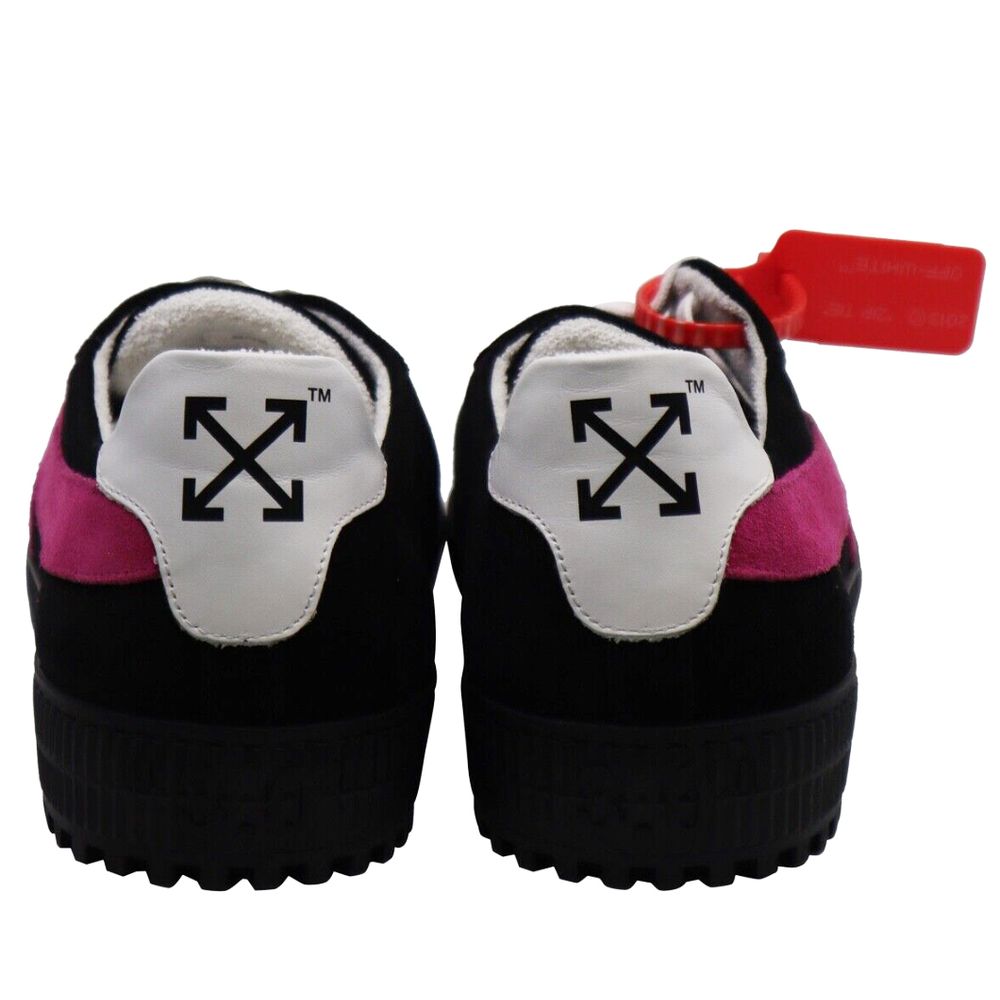 Off-White Black Leather Di Calfskin Sneaker - DEA STILOSA MILANO