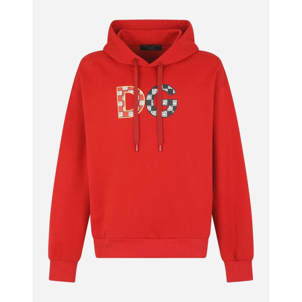 Dolce & Gabbana Red Cotton Sweater - DEA STILOSA MILANO