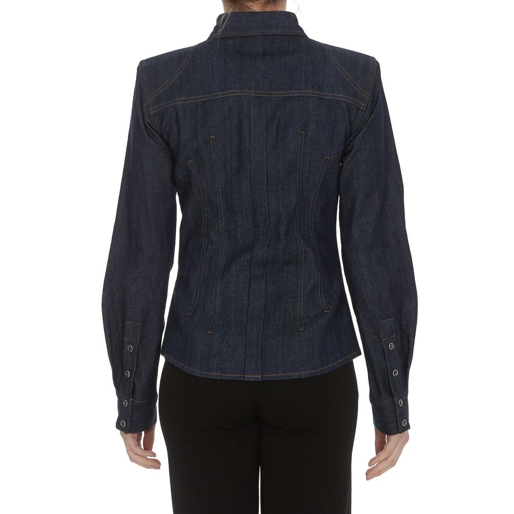 Dolce & Gabbana Blue Cotton Shirt - DEA STILOSA MILANO