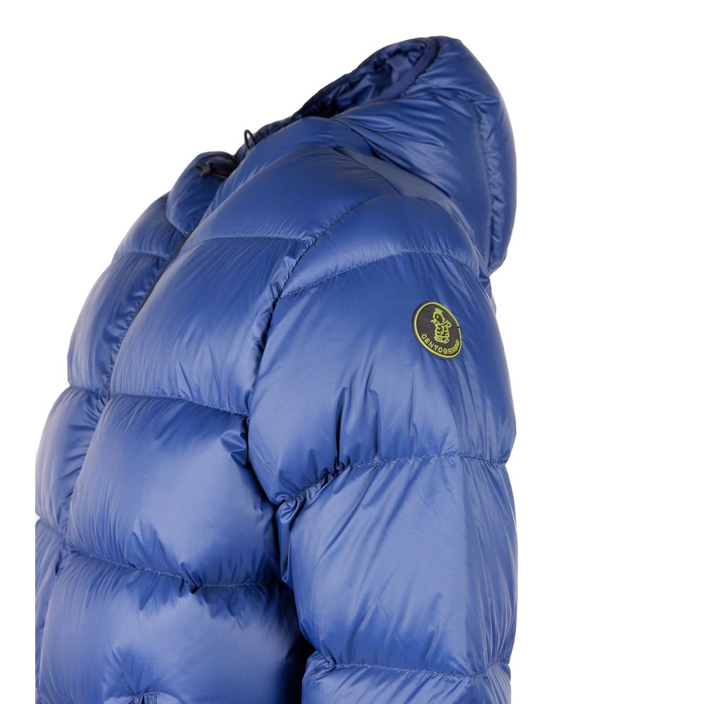 Centogrammi Blue Nylon Jacket - DEA STILOSA MILANO