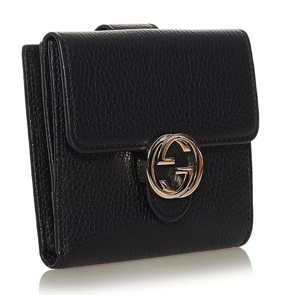 Gucci Black Leather Wallet - DEA STILOSA MILANO