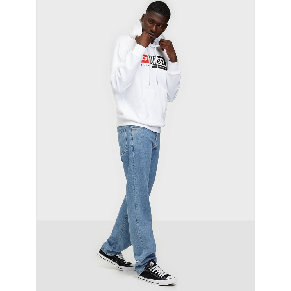 Diesel White Cotton Sweater - DEA STILOSA MILANO
