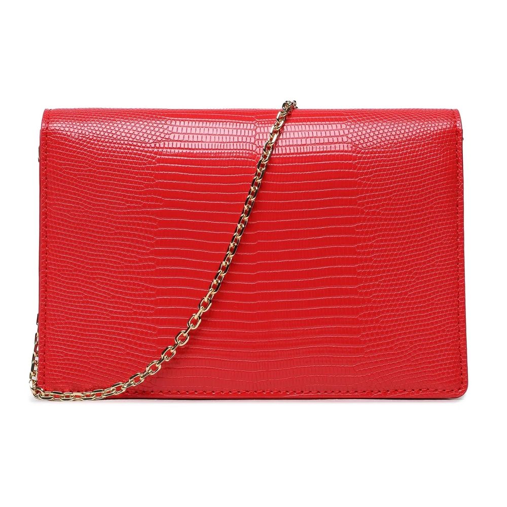 Love Moschino Red Artificial Leather Crossbody Bag - DEA STILOSA MILANO