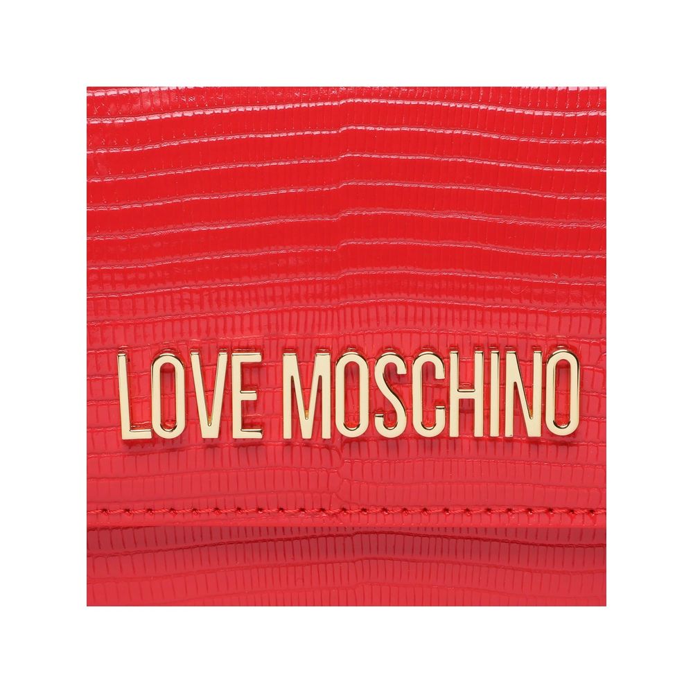 Love Moschino Red Artificial Leather Crossbody Bag - DEA STILOSA MILANO