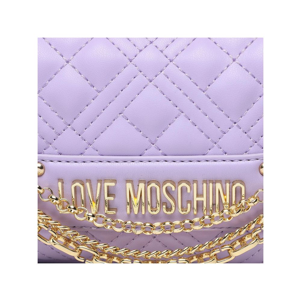 Love Moschino Purple Artificial Leather Crossbody Bag - DEA STILOSA MILANO