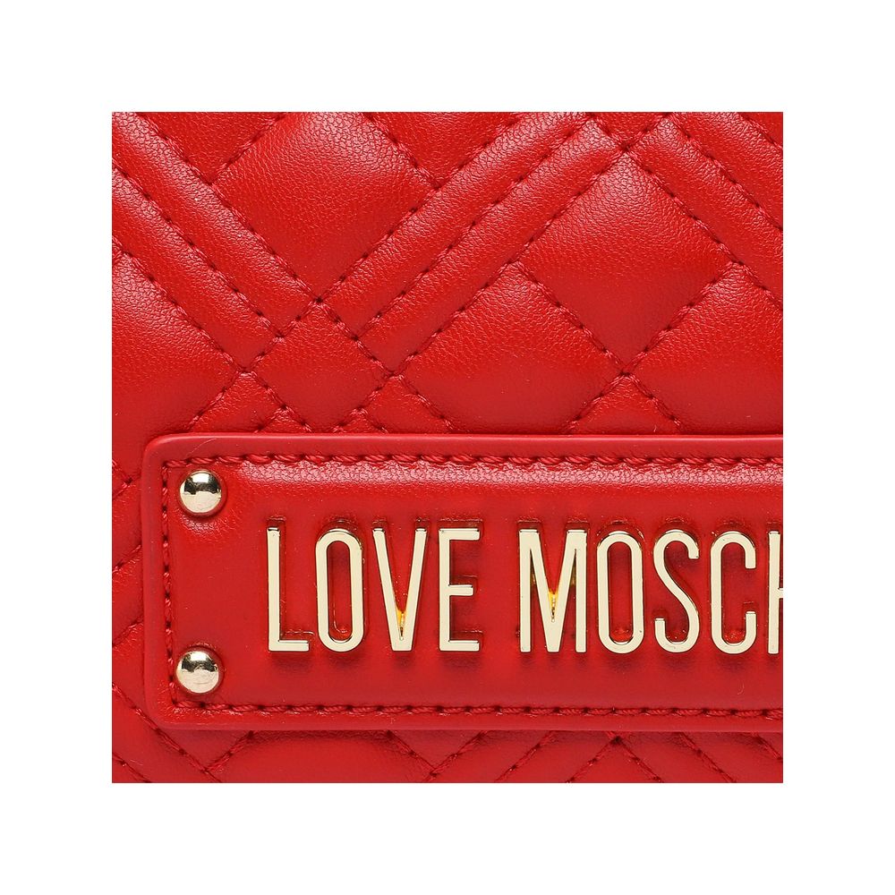 Love Moschino Red Artificial Leather Crossbody Bag - DEA STILOSA MILANO