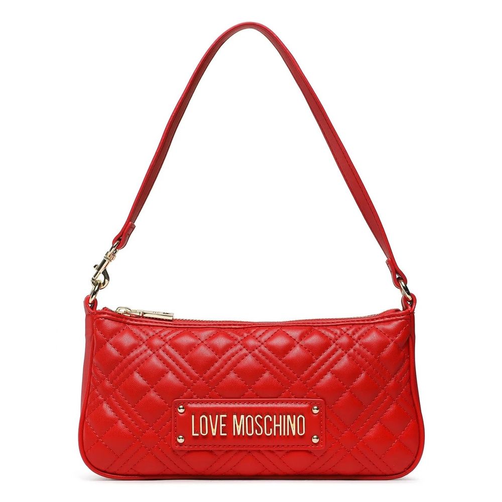 Love Moschino Red Artificial Leather Crossbody Bag - DEA STILOSA MILANO