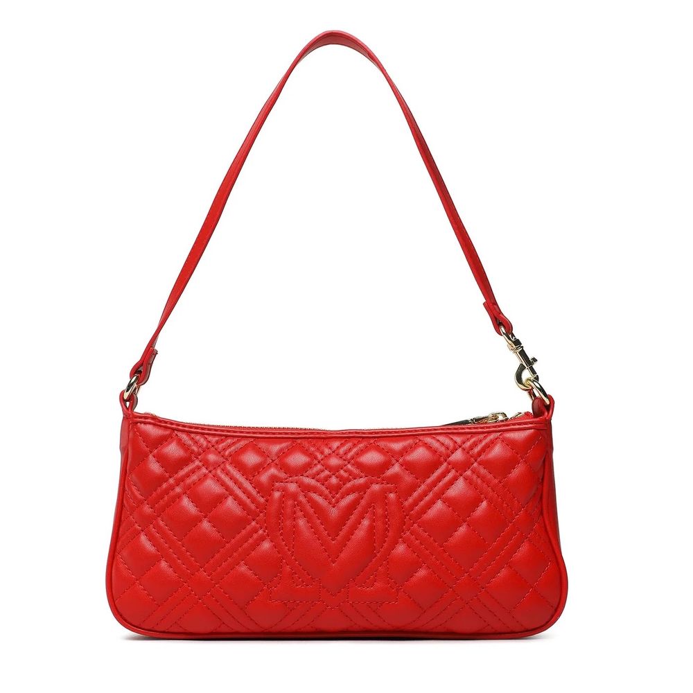 Love Moschino Red Artificial Leather Crossbody Bag - DEA STILOSA MILANO