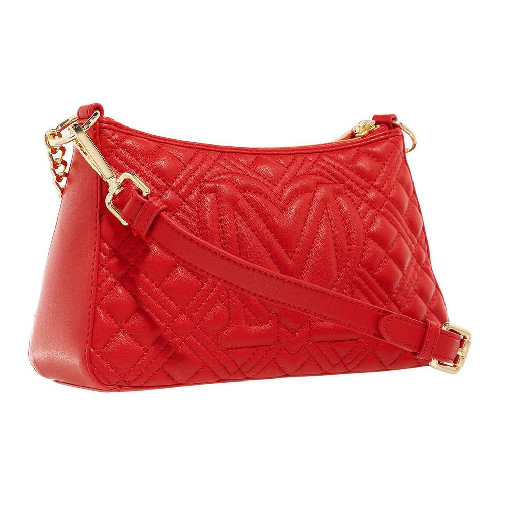 Love Moschino Red Artificial Leather Crossbody Bag - DEA STILOSA MILANO