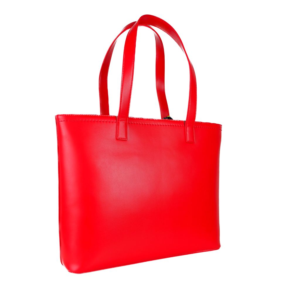 Love Moschino Red Artificial Leather Shoulder Bag - DEA STILOSA MILANO