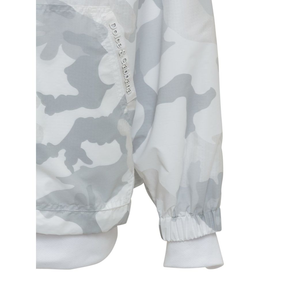 Dolce & Gabbana White Nylon Jacket - DEA STILOSA MILANO
