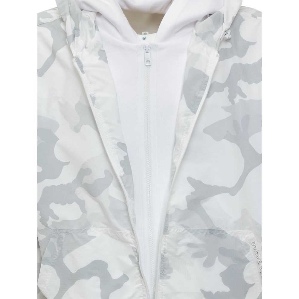 Dolce & Gabbana White Nylon Jacket - DEA STILOSA MILANO
