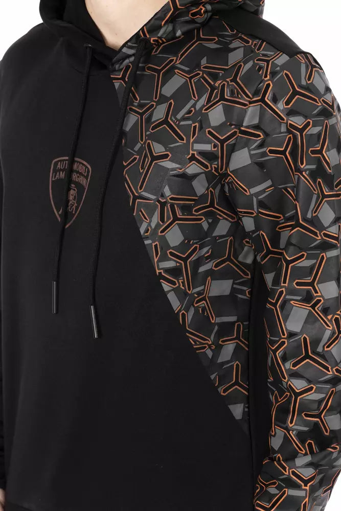 Automobili Lamborghini Black Cotton Sweater - DEA STILOSA MILANO