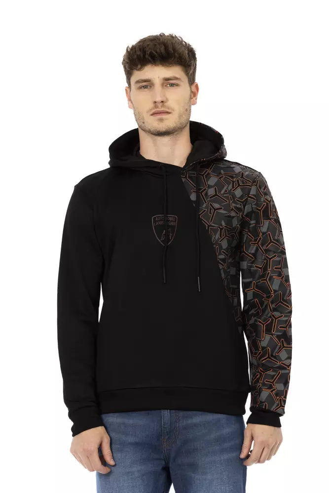Automobili Lamborghini Black Cotton Sweater - DEA STILOSA MILANO