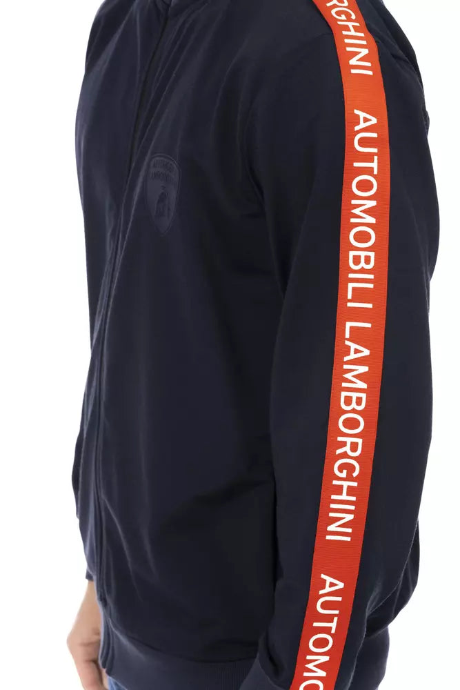 Automobili Lamborghini Blue Polyester Sweater - DEA STILOSA MILANO
