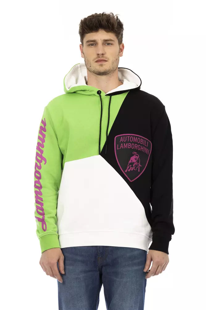 Automobili Lamborghini White Cotton Sweater - DEA STILOSA MILANO