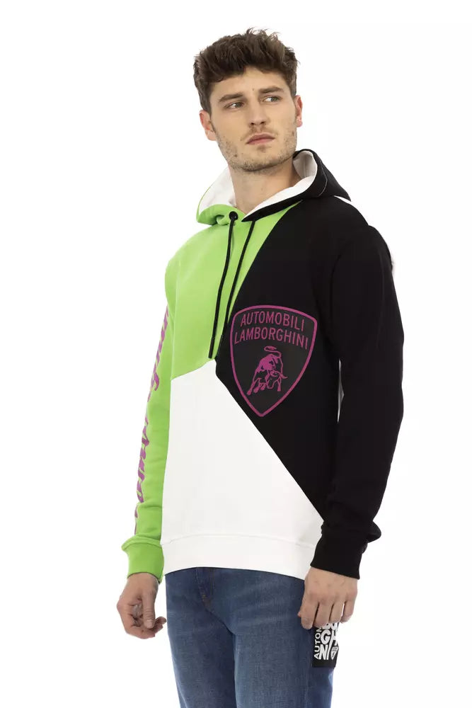 Automobili Lamborghini White Cotton Sweater - DEA STILOSA MILANO