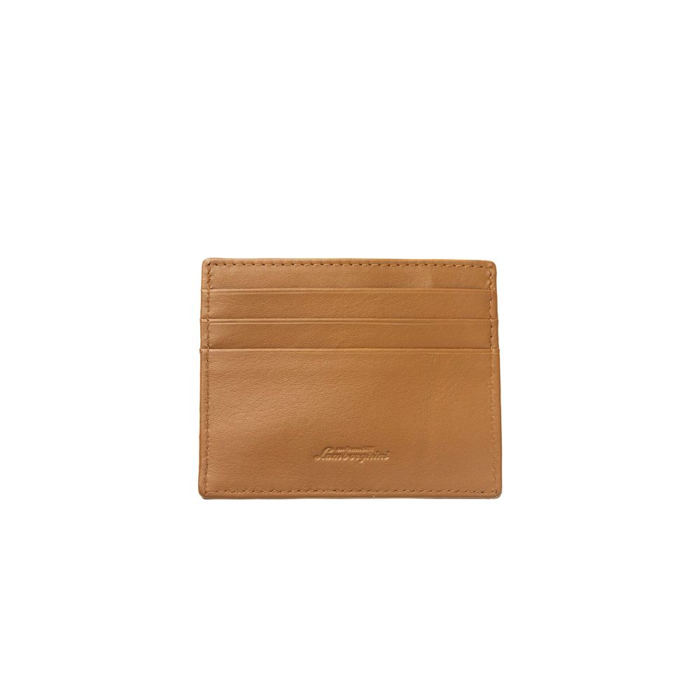 Automobili Lamborghini Yellow CALF Leather Wallet - DEA STILOSA MILANO