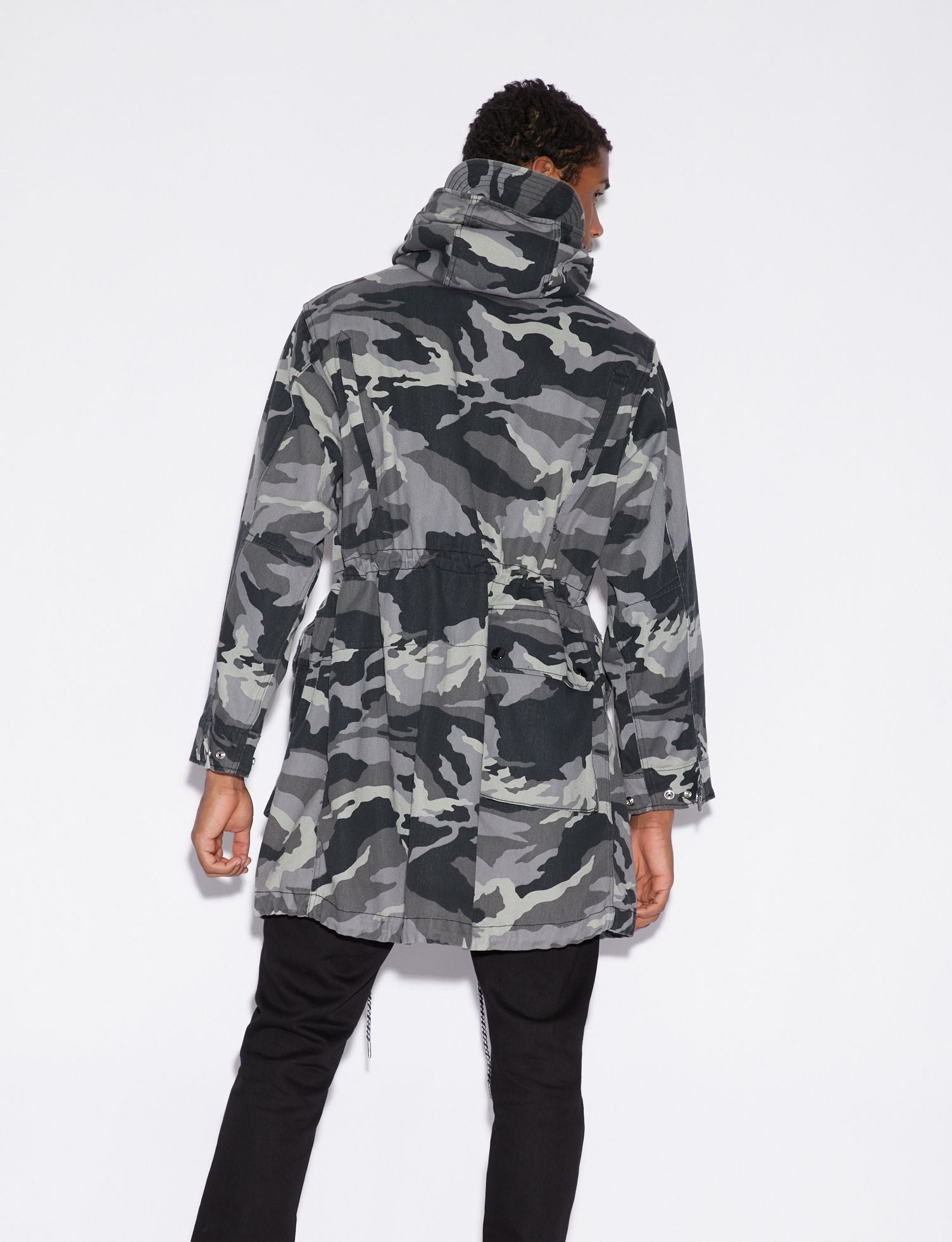 Armani Exchange Gray Cotton Jacket - DEA STILOSA MILANO