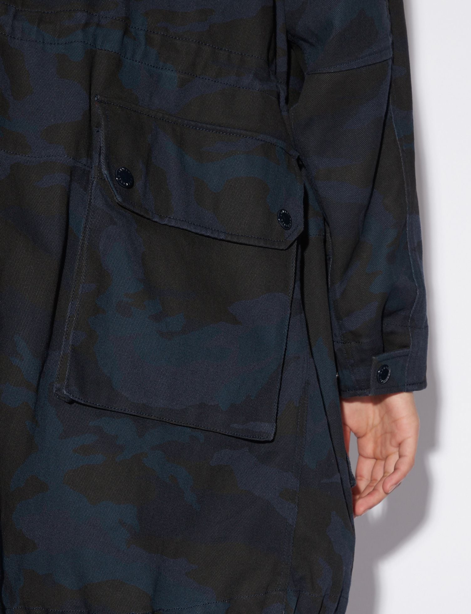 Armani Exchange Blue Cotton Jacket - DEA STILOSA MILANO