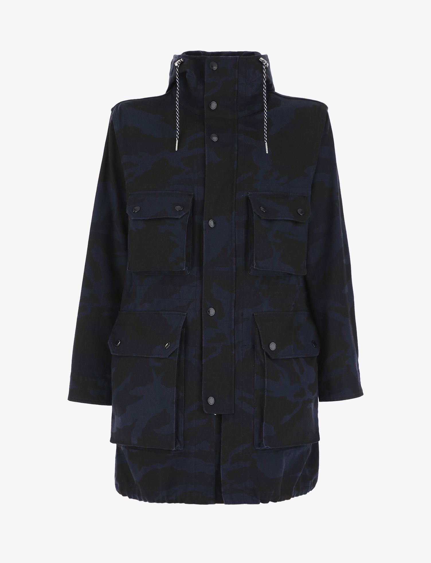 Armani Exchange Blue Cotton Jacket - DEA STILOSA MILANO