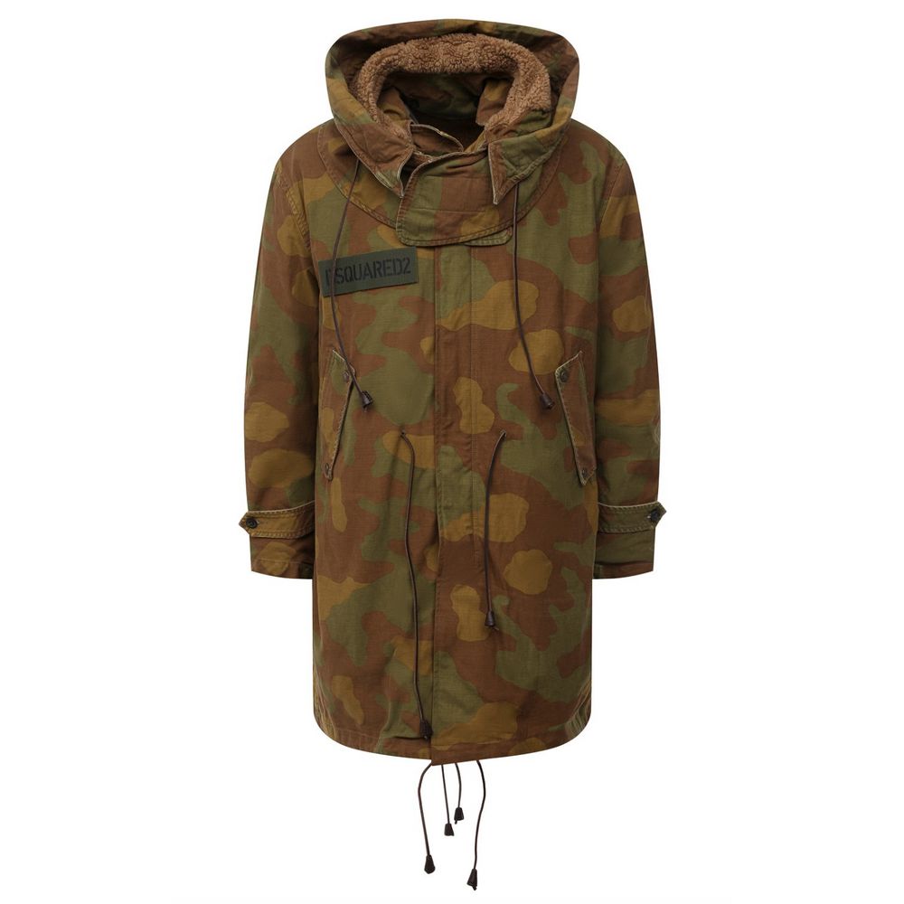 Dsquared² Brown Cotton Jacket - DEA STILOSA MILANO