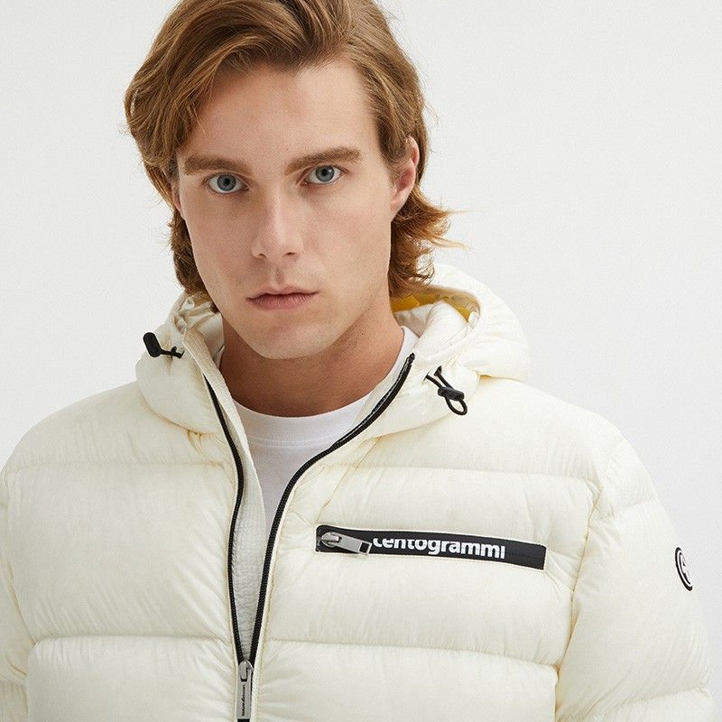 Centogrammi White Nylon Jacket - DEA STILOSA MILANO