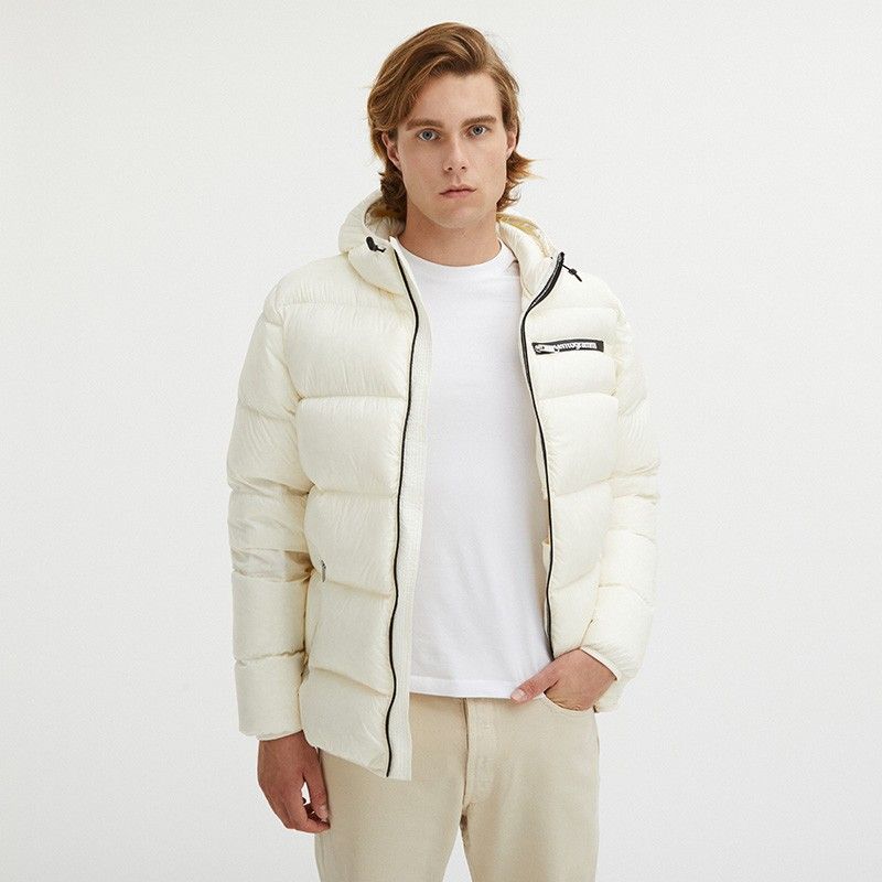 Centogrammi White Nylon Jacket - DEA STILOSA MILANO
