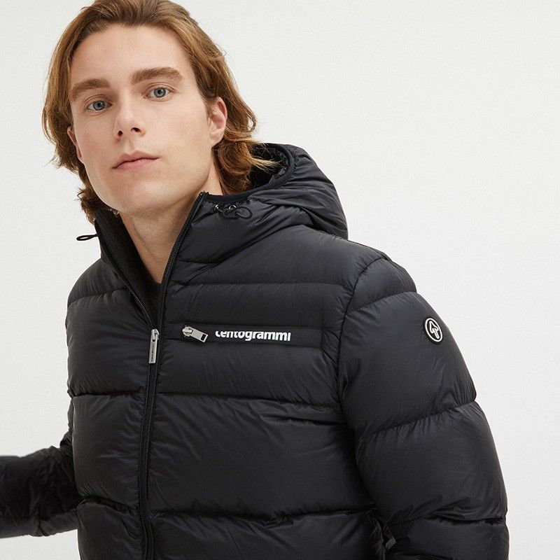 Centogrammi Black Nylon Jacket - DEA STILOSA MILANO