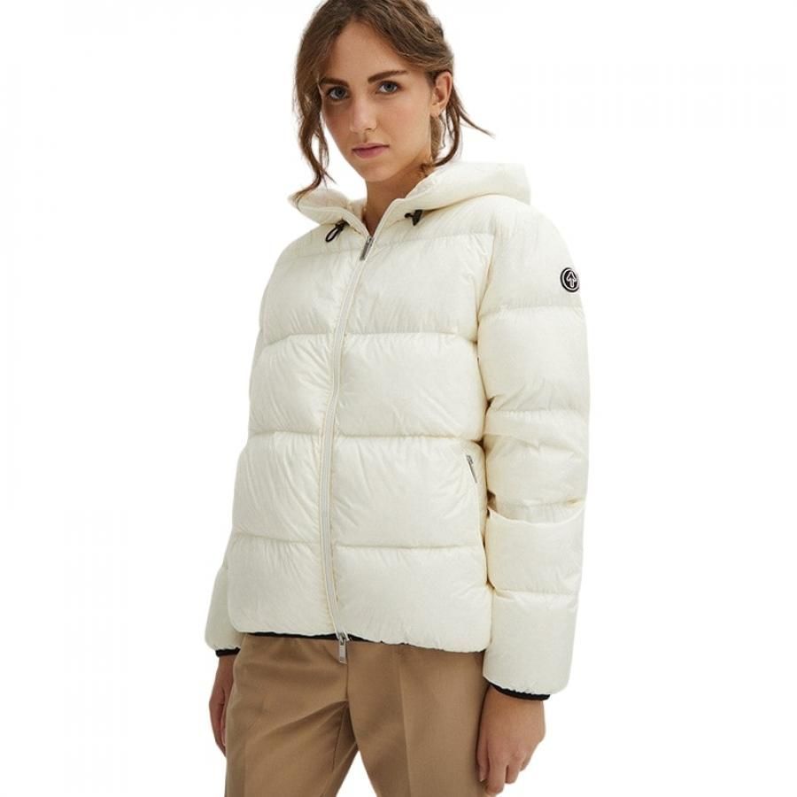 Centogrammi White Nylon Jackets & Coat - DEA STILOSA MILANO
