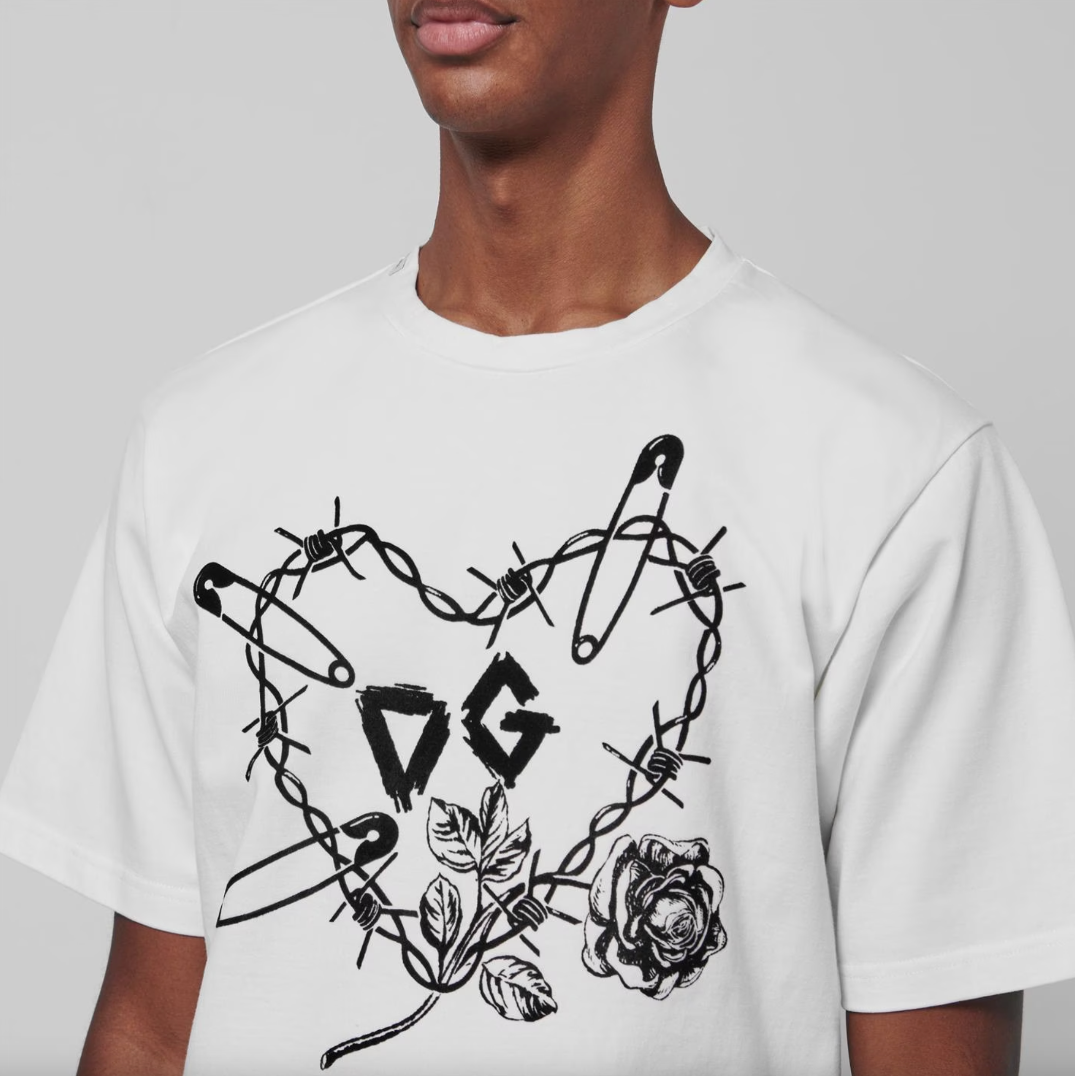 Dolce & Gabbana White Cotton T-Shirt - DEA STILOSA MILANO