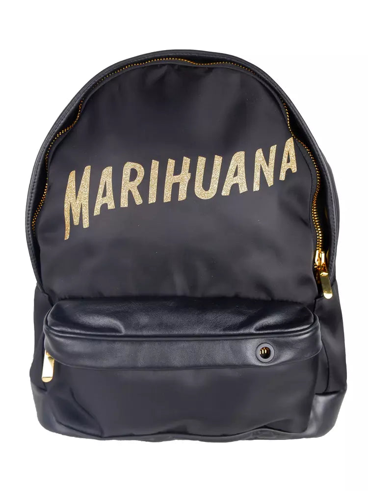 Palm Angels Black Nylon E Leather Backpack - DEA STILOSA MILANO