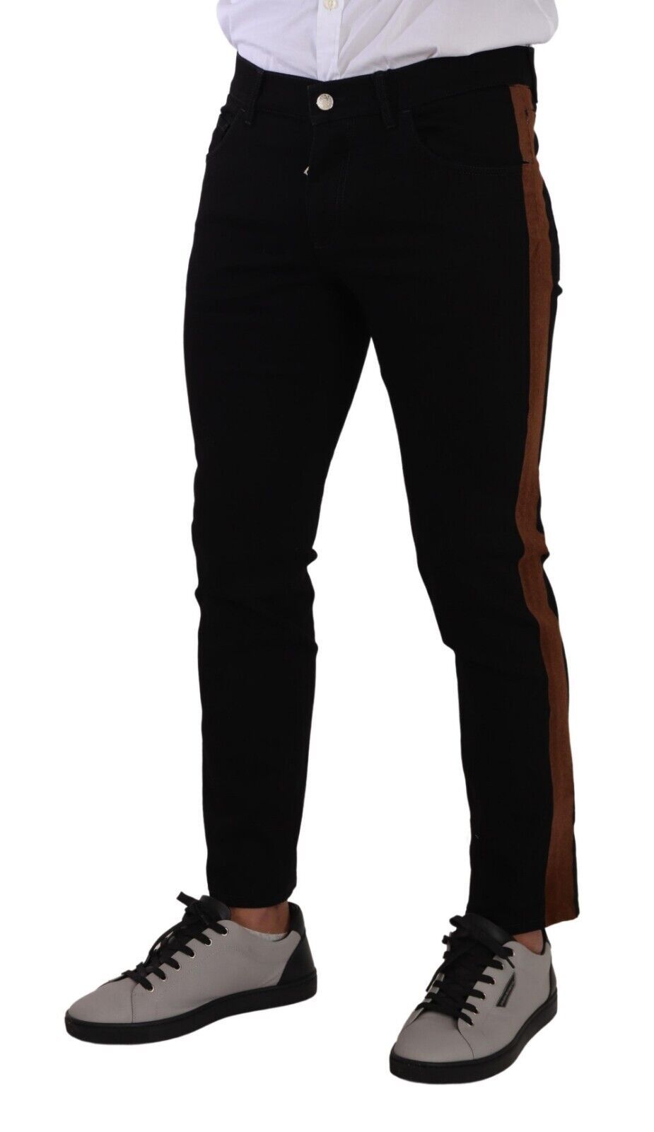Dolce & Gabbana Black Cotton Stretch Skinny Denim Jeans - DEA STILOSA MILANO