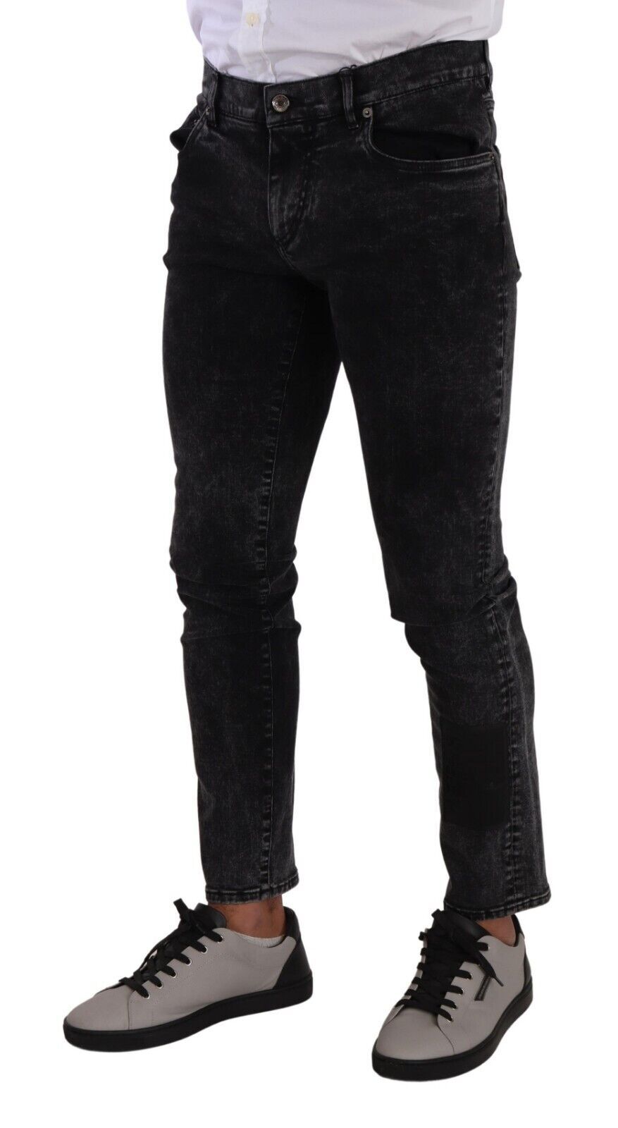 Dolce & Gabbana Black Cotton Stretch Skinny Denim Trouser Jeans - DEA STILOSA MILANO
