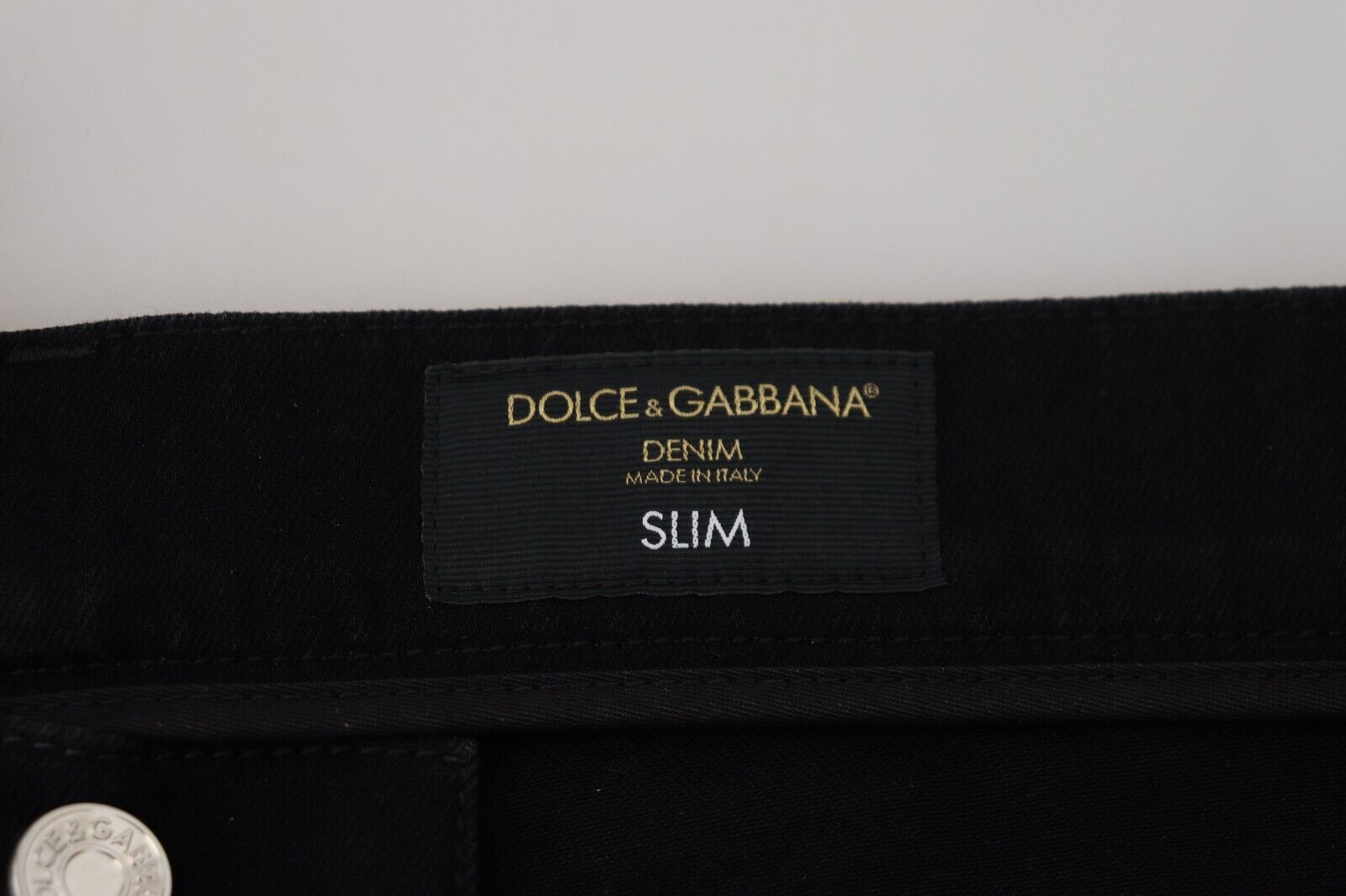 Dolce & Gabbana Black Gold Dusting Cotton Casual Denim Jeans - DEA STILOSA MILANO